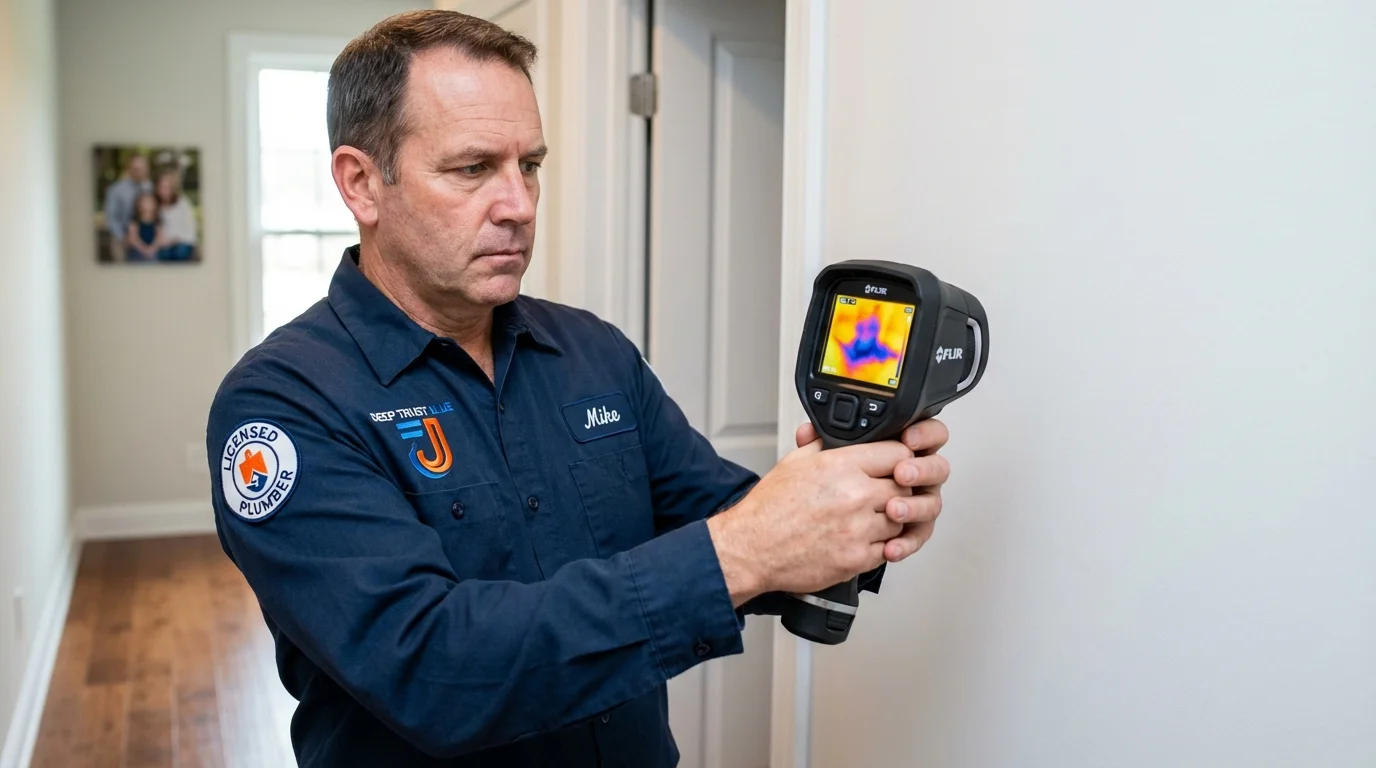Thermal imaging leak detection by Johns Plumbing LLC in Waldo